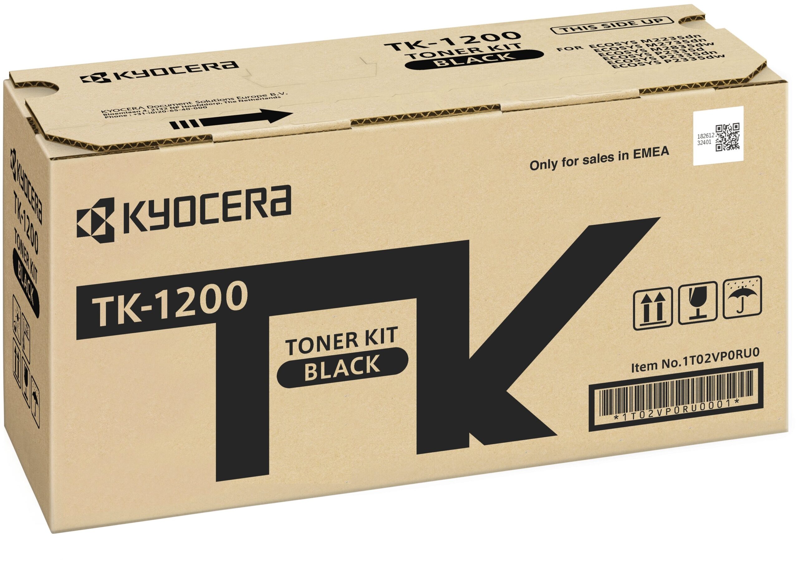 Тонер-картридж KYOCERA TK-1200  для P2335d/P2335dn/P2335dw/ M2235dn/M2735dn/M2835dw