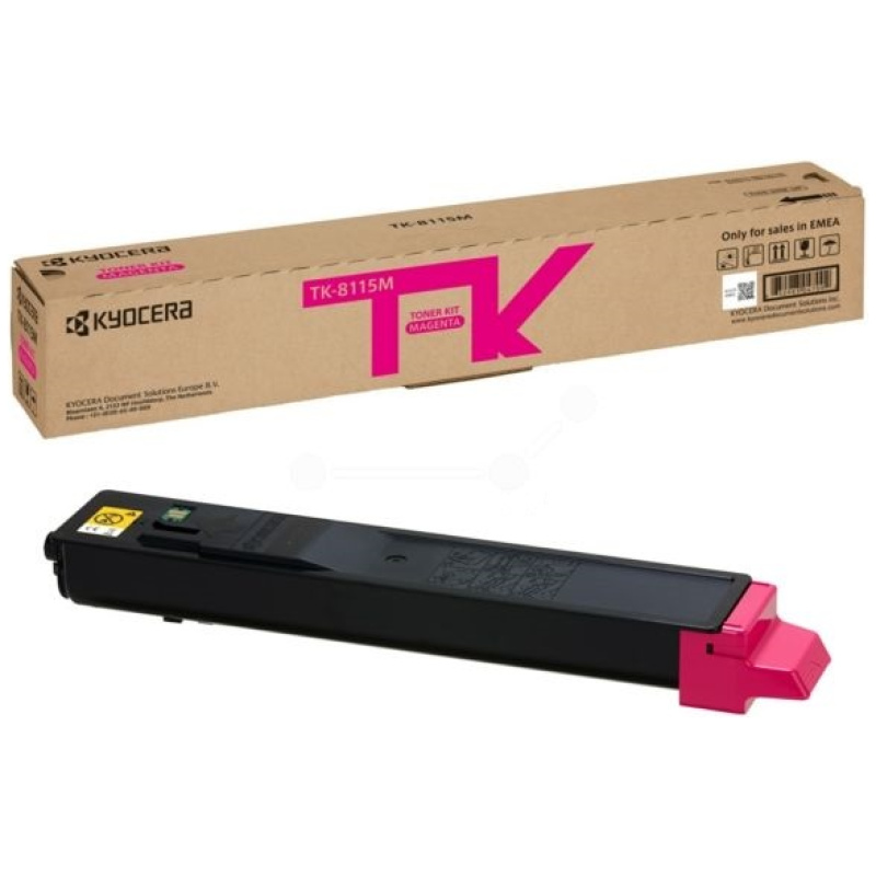 Картридж лазерный Kyocera TK-8115M/1T02P3BNL0, пурпурный, 6000 страниц, оригинальный, для Kyocera